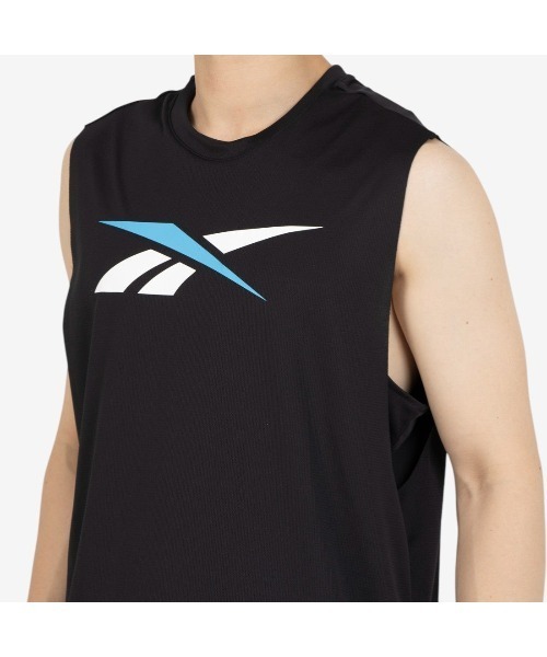 Reebok（リーボック）の「バスケットボール スリーブレスシャツ / BB SL TANK（タンクトップ・メンズ・ブラック/グリーン・LARGE/MEDIUM/SMALL/X-LARGE）」の8枚目の写真