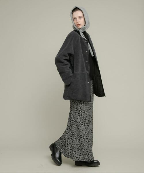 URBAN RESEARCH Sonny Label（アーバンリサーチサニーレーベル）の「バブーシュカニット帽（ニットキャップ/ビーニー・レディース・グレー/チャコールグレー・ONE）」の5枚目の写真