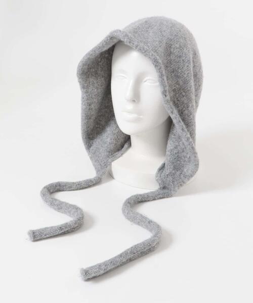 URBAN RESEARCH Sonny Label（アーバンリサーチサニーレーベル）の「バブーシュカニット帽（ニットキャップ/ビーニー・レディース・グレー/チャコールグレー・ONE）」の8枚目の写真