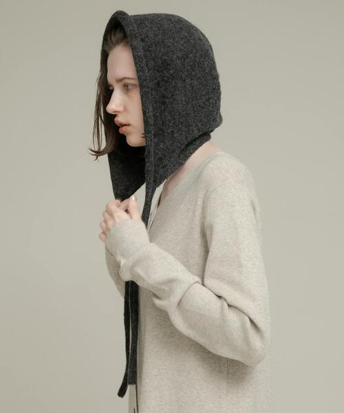 URBAN RESEARCH Sonny Label（アーバンリサーチサニーレーベル）の「バブーシュカニット帽（ニットキャップ/ビーニー・レディース・グレー/チャコールグレー・ONE）」の13枚目の写真