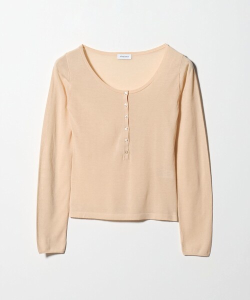 セール】＜ATTISESSION＞ヘンリーネック プルオーバー トップス