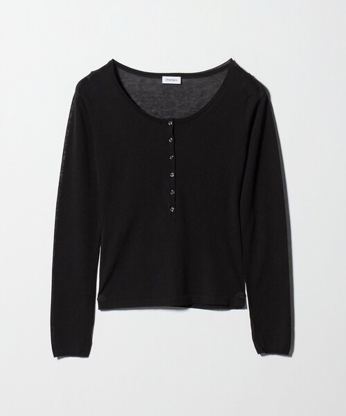 セール】＜ATTISESSION＞ヘンリーネック プルオーバー トップス