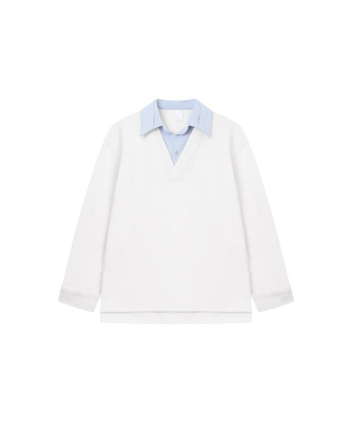 Otte(オッテ)の「シャツレイヤードトップス(シャツ/ブラウス・メンズ・ブラック/ホワイト・LARGE/MEDIUM/X-LARGE)」の13枚目の写真