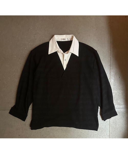 Otte(オッテ)の「シャツレイヤードトップス(シャツ/ブラウス・メンズ・ブラック/ホワイト・LARGE/MEDIUM/X-LARGE)」の21枚目の写真