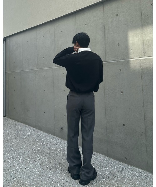 Otte(オッテ)の「シャツレイヤードトップス(シャツ/ブラウス・メンズ・ブラック/ホワイト・LARGE/MEDIUM/X-LARGE)」の11枚目の写真