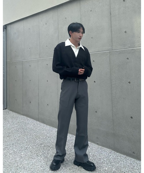 Otte(オッテ)の「シャツレイヤードトップス(シャツ/ブラウス・メンズ・ブラック/ホワイト・LARGE/MEDIUM/X-LARGE)」の15枚目の写真