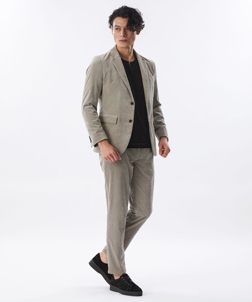 EPOCA UOMO(エポカウォモ)の「【セットアップ対応】細コーデュロイジャケット(テーラードジャケット・メンズ・ダークネイビー/ベージュ系その他2・48/46)」の4枚目の写真