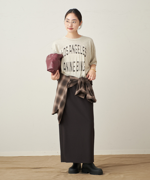 plage（プラージュ）の「Iライン スカート（スカート・レディース・ホワイト/ベージュ系その他/ブラック・34/36/38）」の4枚目の写真