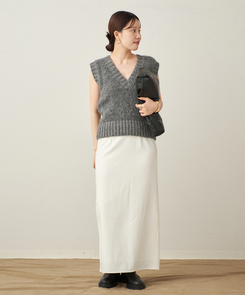 plage（プラージュ）の「Iライン スカート（スカート・レディース・ホワイト/ベージュ系その他/ブラック・34/36/38）」の6枚目の写真