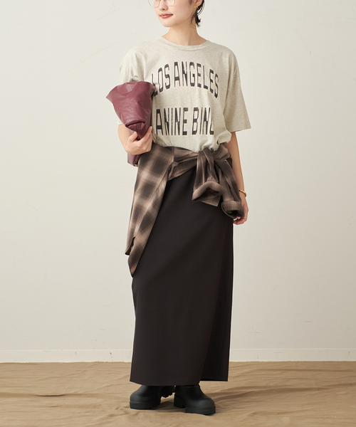 plage（プラージュ）の「Iライン スカート（スカート・レディース・ホワイト/ベージュ系その他/ブラック・34/36/38）」の9枚目の写真