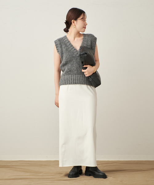 plage（プラージュ）の「Iライン スカート（スカート・レディース・ホワイト/ベージュ系その他/ブラック・34/36/38）」の22枚目の写真