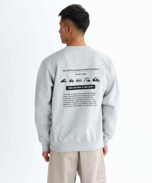 Quiksilver(クイックシルバー)の「PG HISTORY SWEAT CRE/クイックシルバールーズフィットバックプリントプルオーバースウェットトレーナー(スウェット・メンズ・ベージュ/グレー/ブラック/グリーン・LARGE/MEDIUM/X-LARGE/SMALL)」の3枚目の写真