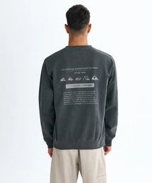 Quiksilver（クイックシルバー）の「PG HISTORY SWEAT CRE/クイックシルバールーズフィットバックプリントプルオーバースウェットトレーナー（スウェット）」