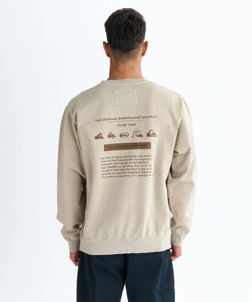 Quiksilver(クイックシルバー)の「PG HISTORY SWEAT CRE/クイックシルバールーズフィットバックプリントプルオーバースウェットトレーナー(スウェット・メンズ・ベージュ/グレー/ブラック/グリーン・LARGE/MEDIUM/X-LARGE/SMALL)」の12枚目の写真