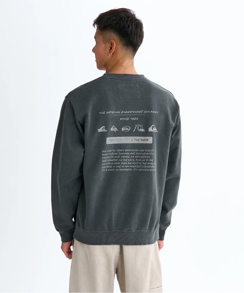 Quiksilver(クイックシルバー)の「PG HISTORY SWEAT CRE/クイックシルバールーズフィットバックプリントプルオーバースウェットトレーナー(スウェット・メンズ・ベージュ/グレー/ブラック/グリーン・LARGE/MEDIUM/X-LARGE/SMALL)」の6枚目の写真