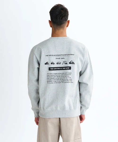 Quiksilver(クイックシルバー)の「PG HISTORY SWEAT CRE/クイックシルバールーズフィットバックプリントプルオーバースウェットトレーナー(スウェット・メンズ・ベージュ/グレー/ブラック/グリーン・LARGE/MEDIUM/X-LARGE/SMALL)」の9枚目の写真