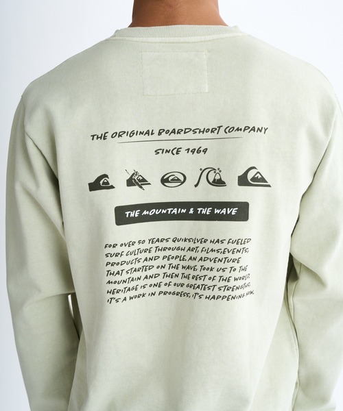 Quiksilver(クイックシルバー)の「PG HISTORY SWEAT CRE/クイックシルバールーズフィットバックプリントプルオーバースウェットトレーナー(スウェット・メンズ・ベージュ/グレー/ブラック/グリーン・LARGE/MEDIUM/X-LARGE/SMALL)」の18枚目の写真