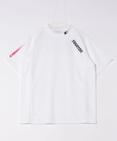 STARTER(スターター)の「★STARTER GOLF★スターターゴルフ AQUATWIST(R)高伸縮ストレッチ カラフルモックネック半袖Tシャツ SG-123005(Tシャツ/カットソー・メンズ・ブラック/ピンク/ブルー/イエロー/ホワイト/オレンジ・L/M/S)」の1枚目の写真