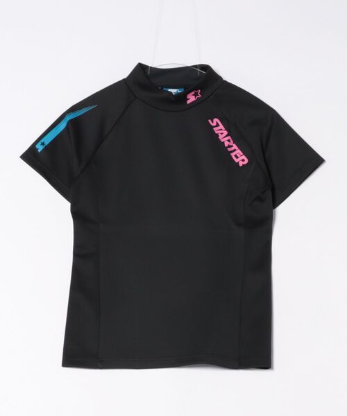 STARTER(スターター)の「★STARTER GOLF★スターターゴルフ AQUATWIST(R)高伸縮ストレッチ カラフルモックネック半袖Tシャツ SG-123005(Tシャツ/カットソー・メンズ・ブラック/ピンク/ブルー/イエロー/ホワイト/オレンジ・L/M/S)」の8枚目の写真