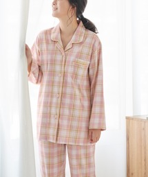 COMME CI COMME CA（コムシコムサ）の「COMME CI COMME CA/コムシコムサ ルームウェア 長袖長パンツ 綿100％ 先染めビエラ起毛（ルームウェア/パジャマ）」