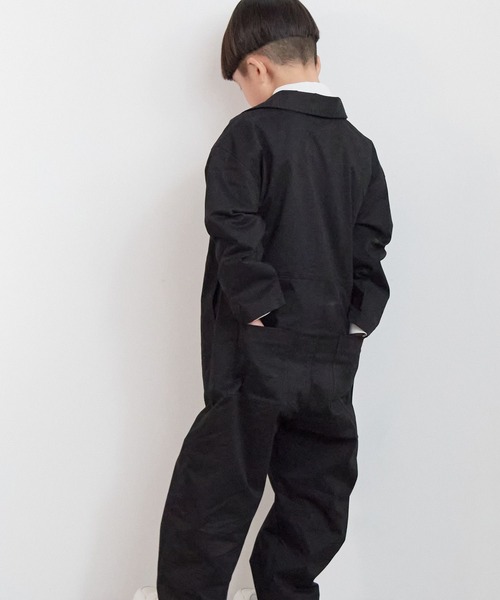 LOWRYS FARM（ローリーズファーム）の「ワークオールインワン　591527（つなぎ/オールインワン・キッズ・ベージュ/ブラック・130cm/120cm/110cm/150cm/140cm）」の7枚目の写真