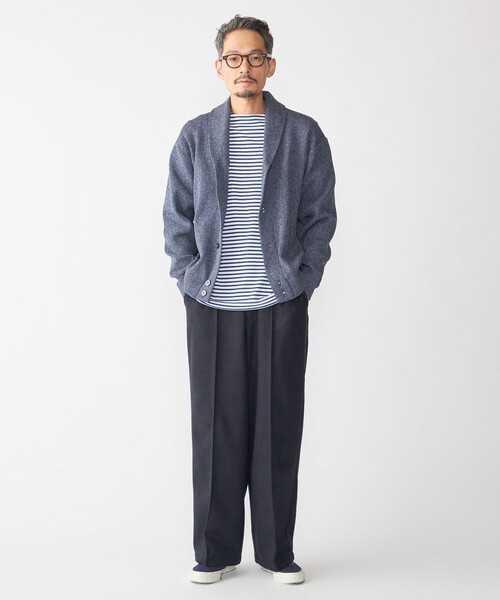 SHIPS（シップス）の「【WEB限定】SHIPS:〈手洗い可能〉ウールブレンド ワイド スラックス（スラックス・メンズ・ブラック/ダークグレー/ベージュ/ネイビー・SMALL/MEDIUM/LARGE/X-LARGE）」の15枚目の写真