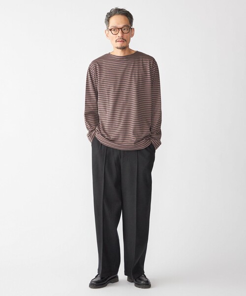 SHIPS（シップス）の「【WEB限定】SHIPS:〈手洗い可能〉ウールブレンド ワイド スラックス（スラックス・メンズ・ブラック/ダークグレー/ベージュ/ネイビー・SMALL/MEDIUM/LARGE/X-LARGE）」の17枚目の写真