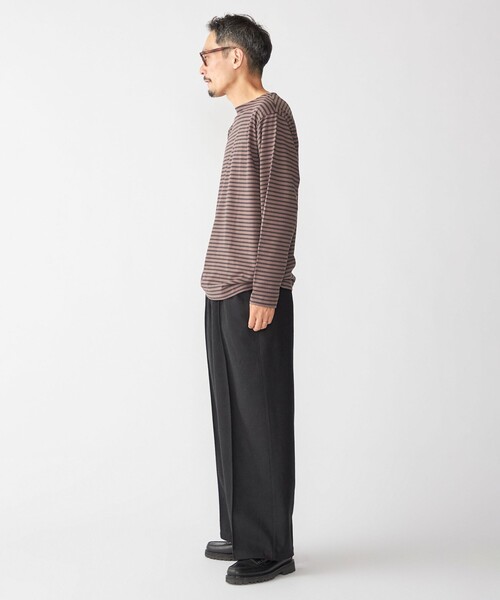 SHIPS（シップス）の「【WEB限定】SHIPS:〈手洗い可能〉ウールブレンド ワイド スラックス（スラックス・メンズ・ブラック/ダークグレー/ベージュ/ネイビー・SMALL/MEDIUM/LARGE/X-LARGE）」の18枚目の写真
