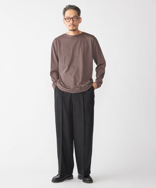 SHIPS（シップス）の「【WEB限定】SHIPS:〈手洗い可能〉ウールブレンド ワイド スラックス（スラックス・メンズ・ブラック/ダークグレー/ベージュ/ネイビー・SMALL/MEDIUM/LARGE/X-LARGE）」の19枚目の写真