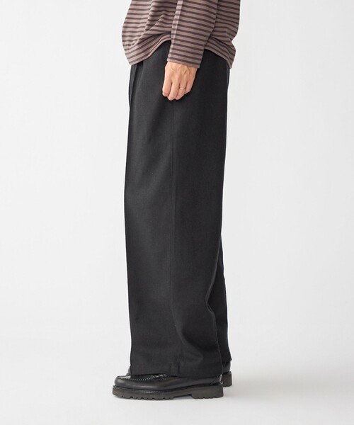 SHIPS（シップス）の「【WEB限定】SHIPS:〈手洗い可能〉ウールブレンド ワイド スラックス（スラックス・メンズ・ブラック/ダークグレー/ベージュ/ネイビー・SMALL/MEDIUM/LARGE/X-LARGE）」の21枚目の写真