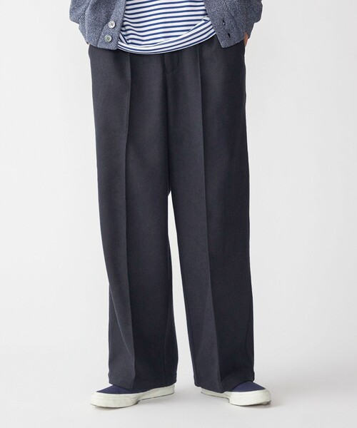 SHIPS（シップス）の「【WEB限定】SHIPS:〈手洗い可能〉ウールブレンド ワイド スラックス（スラックス・メンズ・ブラック/ダークグレー/ベージュ/ネイビー・SMALL/MEDIUM/LARGE/X-LARGE）」の10枚目の写真