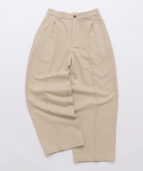 SHIPS（シップス）の「【WEB限定】SHIPS:〈手洗い可能〉ウールブレンド ワイド スラックス（スラックス・メンズ・ブラック/ダークグレー/ベージュ/ネイビー・SMALL/MEDIUM/LARGE/X-LARGE）」の9枚目の写真