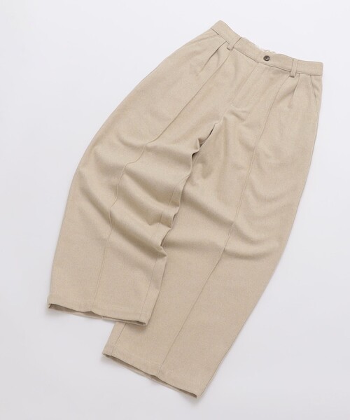 SHIPS（シップス）の「【WEB限定】SHIPS:〈手洗い可能〉ウールブレンド ワイド スラックス（スラックス・メンズ・ブラック/ダークグレー/ベージュ/ネイビー・SMALL/MEDIUM/LARGE/X-LARGE）」の12枚目の写真