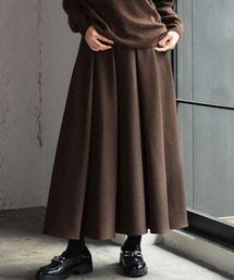 タックフレアロングスカート