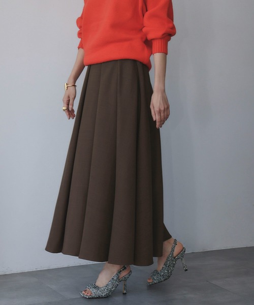 セール】【2025AW】タックフレアロングスカート（スカート）｜ELFRANK