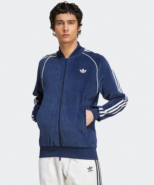 L　adidas アディダス　ネイビー ジャージ VELOUR SST adidas/アディダス VELOUR SST TT トップス（ジャージ）｜adidas