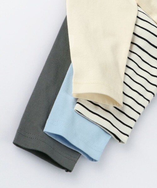 BRANSHES（ブランシェス）の「アソート長袖Tシャツ（Tシャツ/カットソー・キッズ・チャコールグレー/サックスブルー/アイボリー/その他・130/90/120/80/110/100/140/150）」の7枚目の写真