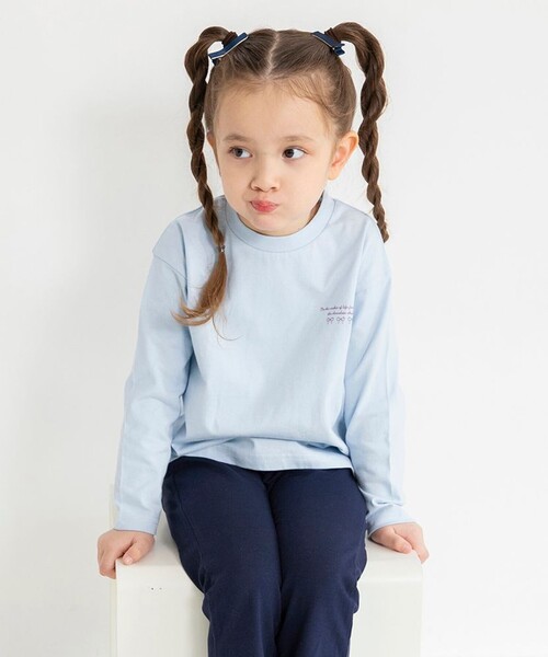 BRANSHES（ブランシェス）の「アソート長袖Tシャツ（Tシャツ/カットソー・キッズ・チャコールグレー/サックスブルー/アイボリー/その他・130/90/120/80/110/100/140/150）」の14枚目の写真