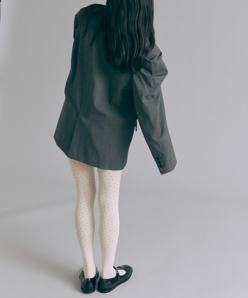 EN NEUME(エンノイム)の「Gathered Shoulder Jacket(テーラードジャケット・レディース・ネイビー/ベージュ/チャコール・1/0)」の5枚目の写真