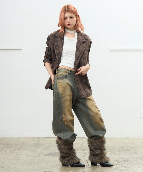 ACLENT ダブルライン　オーバージャケット ACLENT アクレント DOUBLE LINE OVER JACKET