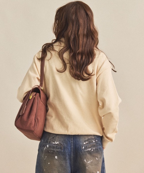MIRROR STOKE（ミラーストーク）の「【ZOZO限定】POLO-NECK SWEATER/ポロネックセーター（ニット/セーター・レディース・ワイン/グレー/アイボリー・MEDIUM）」の17枚目の写真