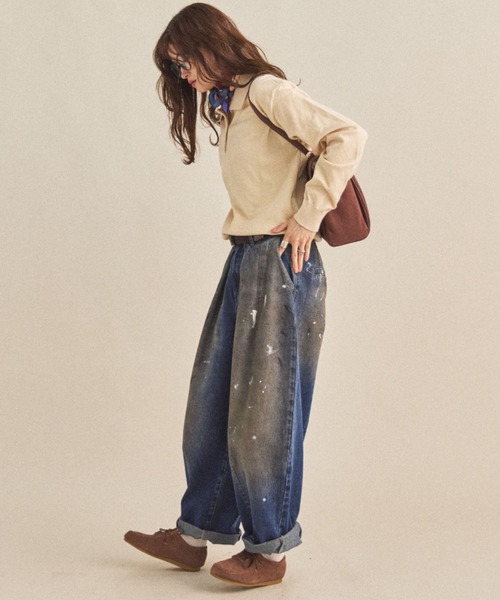 MIRROR STOKE（ミラーストーク）の「【ZOZO限定】POLO-NECK SWEATER/ポロネックセーター（ニット/セーター・レディース・ワイン/グレー/アイボリー・MEDIUM）」の20枚目の写真