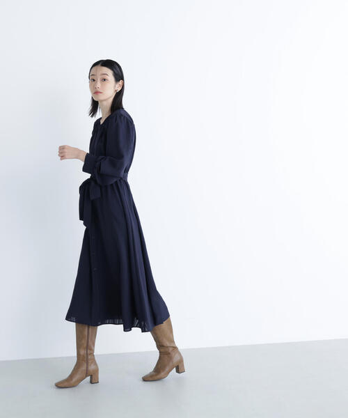 NATURAL BEAUTY BASIC(ナチュラルビューティーベーシック)の「◇ベルテッドシャドーストライプワンピース(ワンピース・レディース・ブルー/グレー/ネイビー・SMALL/MEDIUM)」の19枚目の写真