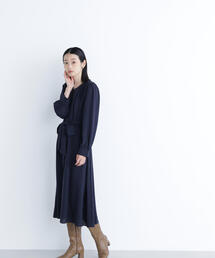 NATURAL BEAUTY BASIC | ◇ベルテッドシャドーストライプワンピース(ワンピース)