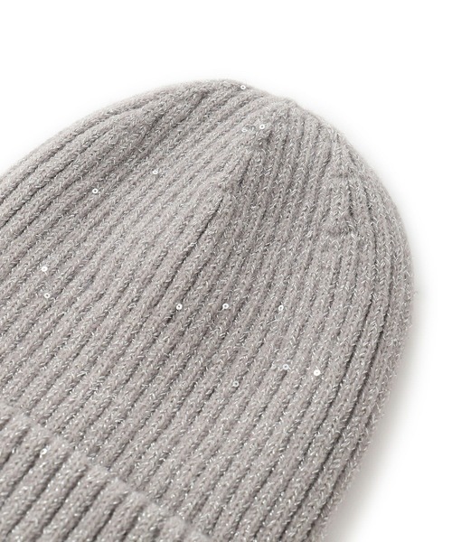 セール】スパンコールラメニット帽（ニットキャップ/ビーニー）｜VIS