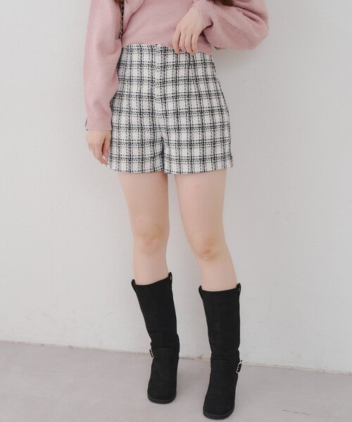 セール】【Tweed Collection】チェックショートパンツ（その他パンツ