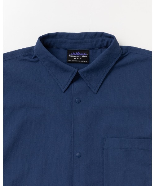 THOUSAND MILE（サウザンドマイル）の「[M's]SHORT SLEEVE SHIRT HIGH AIR PERMEABILITY/ショートスリーブシャツ（シャツ/ブラウス・メンズ・ブルー/グレイッシュベージュ/セージグリーン/ブラック・L/M/XL/S）」の7枚目の写真