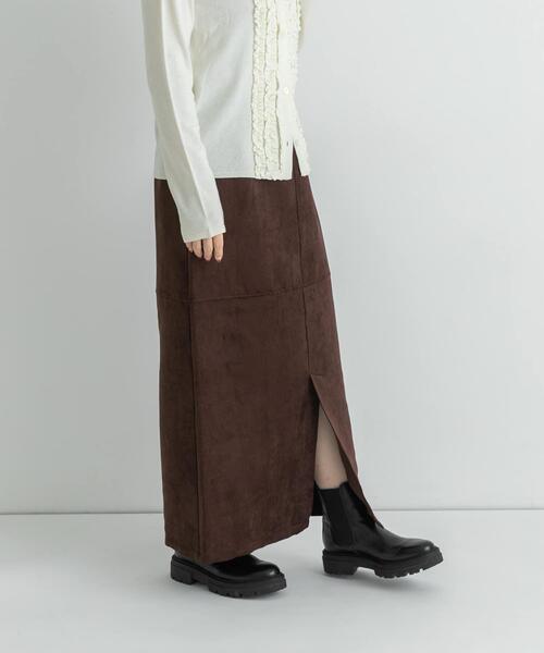 URBAN RESEARCH Sonny Label（アーバンリサーチサニーレーベル）の「フェイクスウェードスカート（スカート・レディース・ベージュ/ブラウン・36/38）」の6枚目の写真
