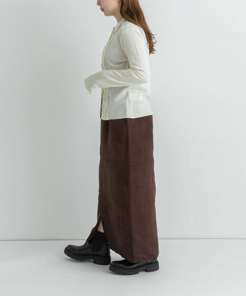 URBAN RESEARCH Sonny Label（アーバンリサーチサニーレーベル）の「フェイクスウェードスカート（スカート・レディース・ベージュ/ブラウン・36/38）」の9枚目の写真
