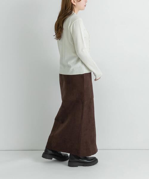 URBAN RESEARCH Sonny Label（アーバンリサーチサニーレーベル）の「フェイクスウェードスカート（スカート・レディース・ベージュ/ブラウン・36/38）」の10枚目の写真